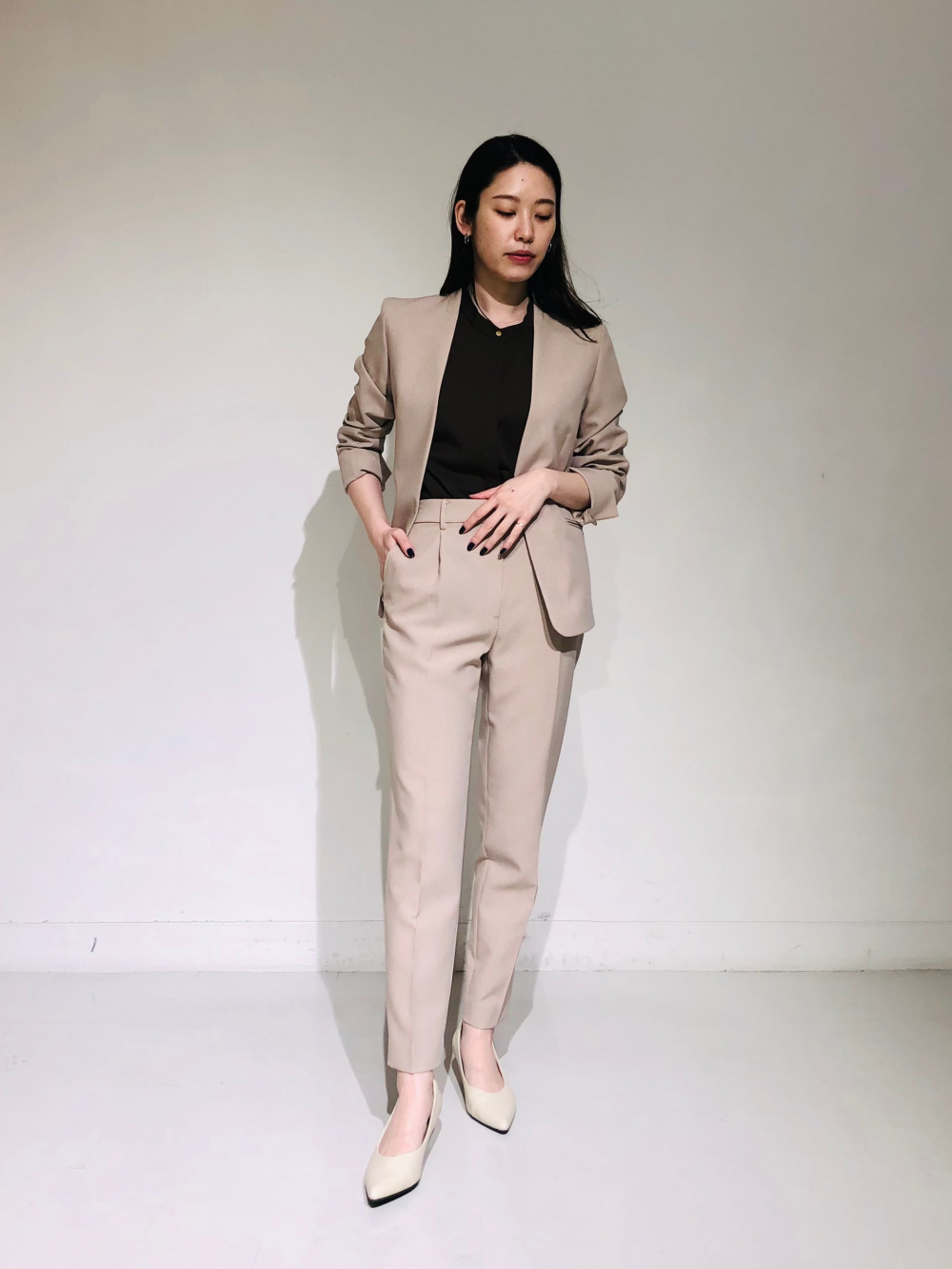 2024年モデル プレミアムオックスカラーレスジャケット、フェイク