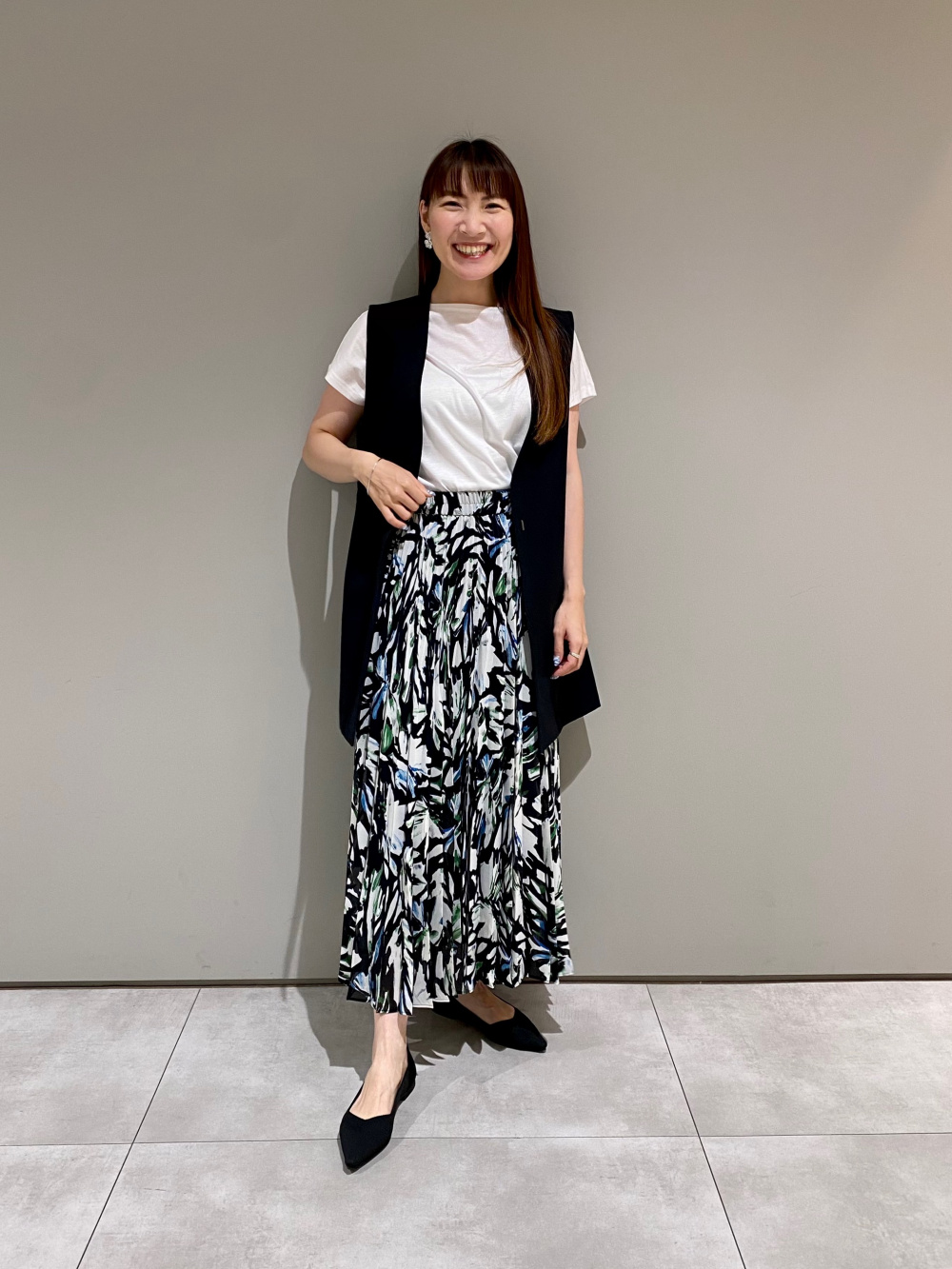 andperse Tシャツ スカート セットアップ ボートネックリラックスTシャツ、リネンブレンドシャツスカート