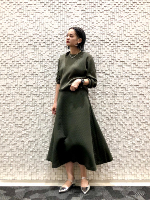 1108✠ 美品 プラステ ブラウン キルティング ロングスカート M 1108✠ 美品 プラステ ブラウン キルティング ロングスカート M