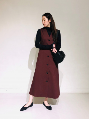 【美品】PLST プラステ ジレ リネン ロングジレ ベルト ノーカラー PLST(プラステ)公式 | ハイストレッチリネンミックスカラーレスジレ