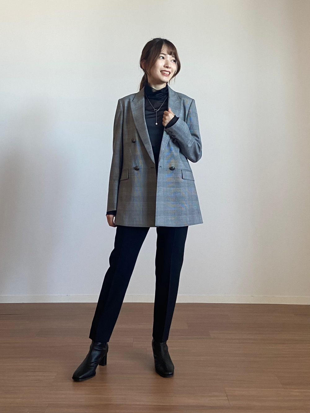 ダブルブレストジャケット（チェック）、2024年モデル スティック