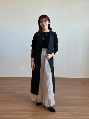 PLST(プラステ)公式 | ブラッシュドバック2WAYロングジレ