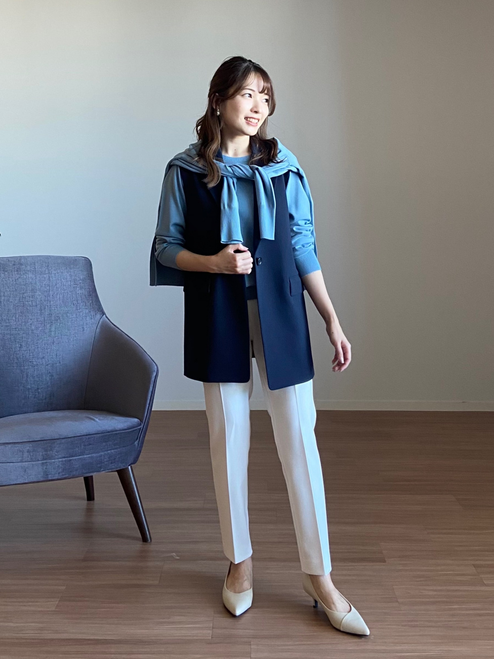 ブラッシュドバックテーラードジレ、2024年モデル スティックパンツ