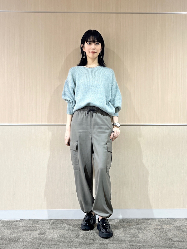 プラステ　ウールブレンドパラシュートカーゴパンツ S PLST(プラステ)公式 | ウールブレンドパラシュートカーゴパンツ