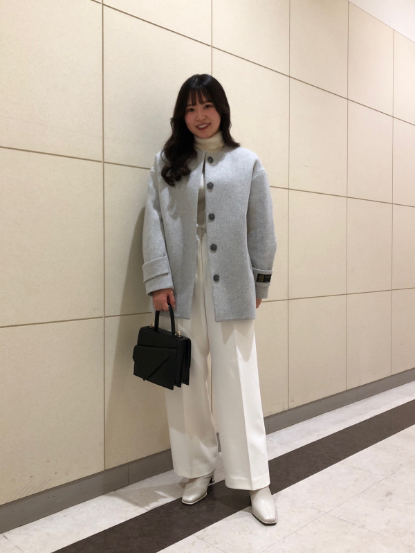 PLUS STYLE ワイドパンツ（ウールブレンドウォームリザーブ