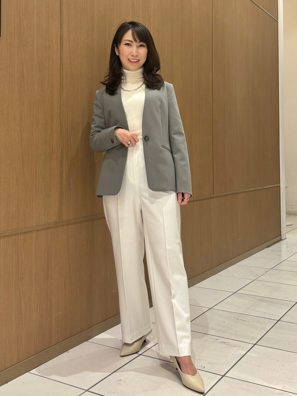 ウールブレンドパラシュートカーゴパンツ、ワンハンドルスクエア
