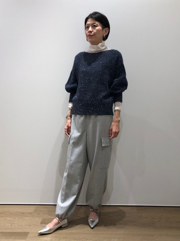 プラステ　ウールブレンドパラシュートカーゴパンツ S PLST(プラステ)公式 | ウールブレンドパラシュートカーゴパンツ