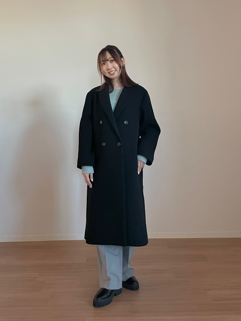 マンテコチェスターロングコート、2024年モデル ワイドパンツ