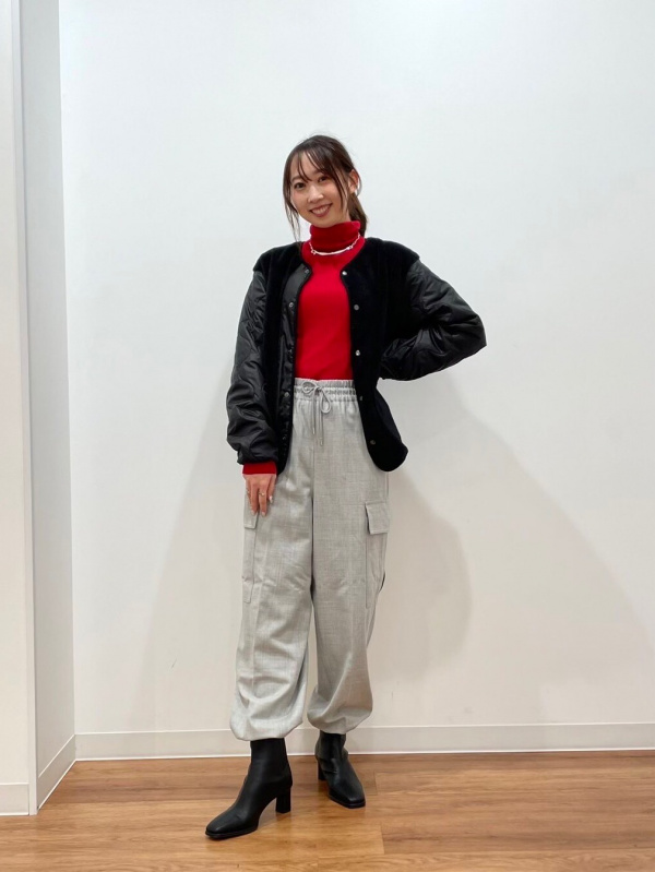 プラステ　ウールブレンドパラシュートカーゴパンツ S PLST(プラステ)公式 | ウールブレンドパラシュートカーゴパンツ