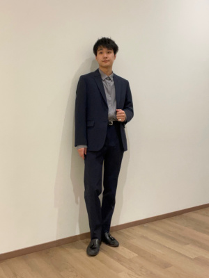 プラステ ノーカラージャケット スーツセットアップ ブラック