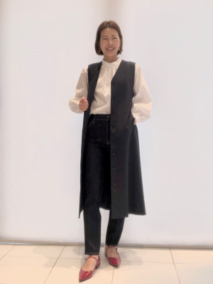 PLST(プラステ)公式 | ブラッシュドバック2WAYロングジレ