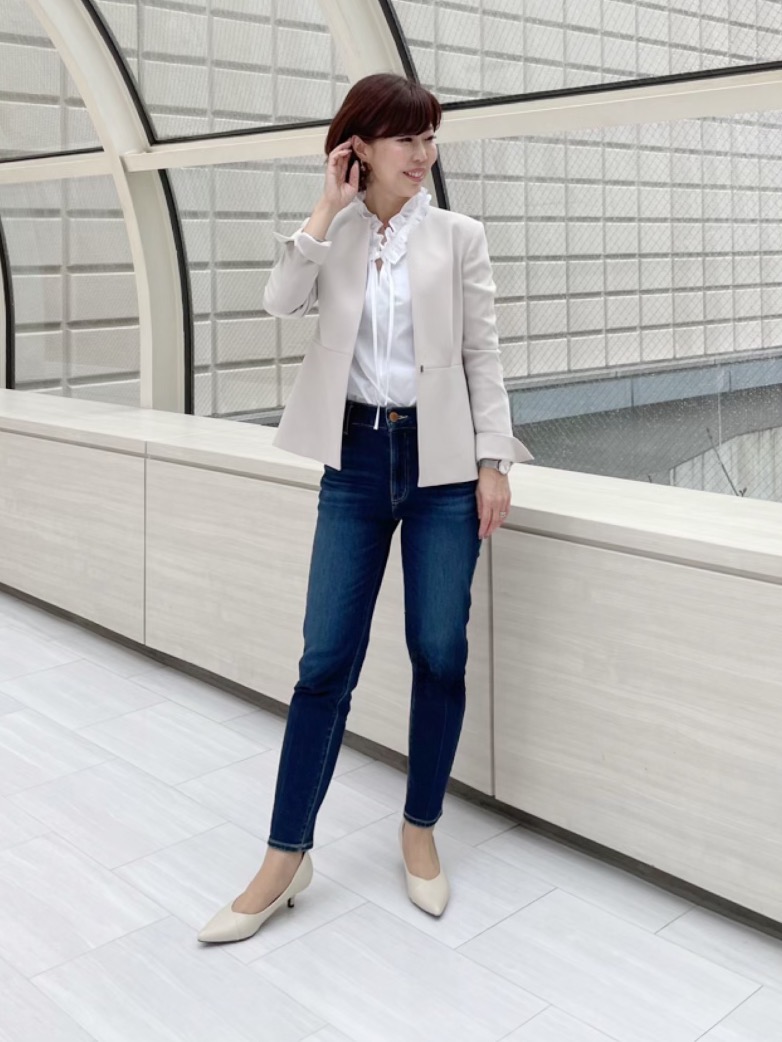 2024年モデル トリアセブレンドペプラムジャケット、タイプ