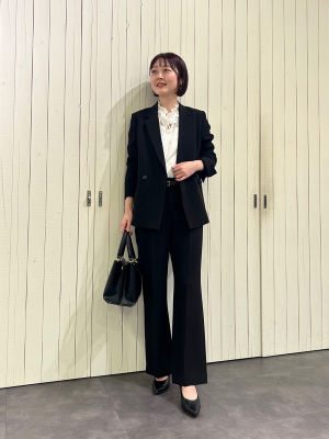 プラステ　トリアセブレンド　セットアップ　ブラック　XS PLST(プラステ)公式 | レディースのスーツ (トリアセブレンド)