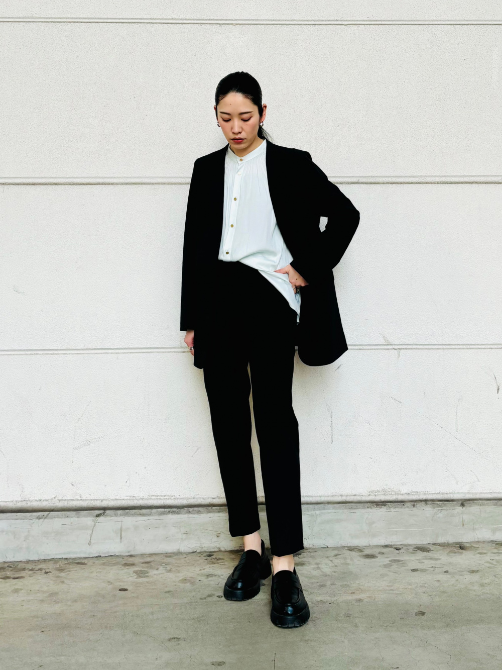 2024年モデル ハイストレッチトリコットカラーレスジャケット