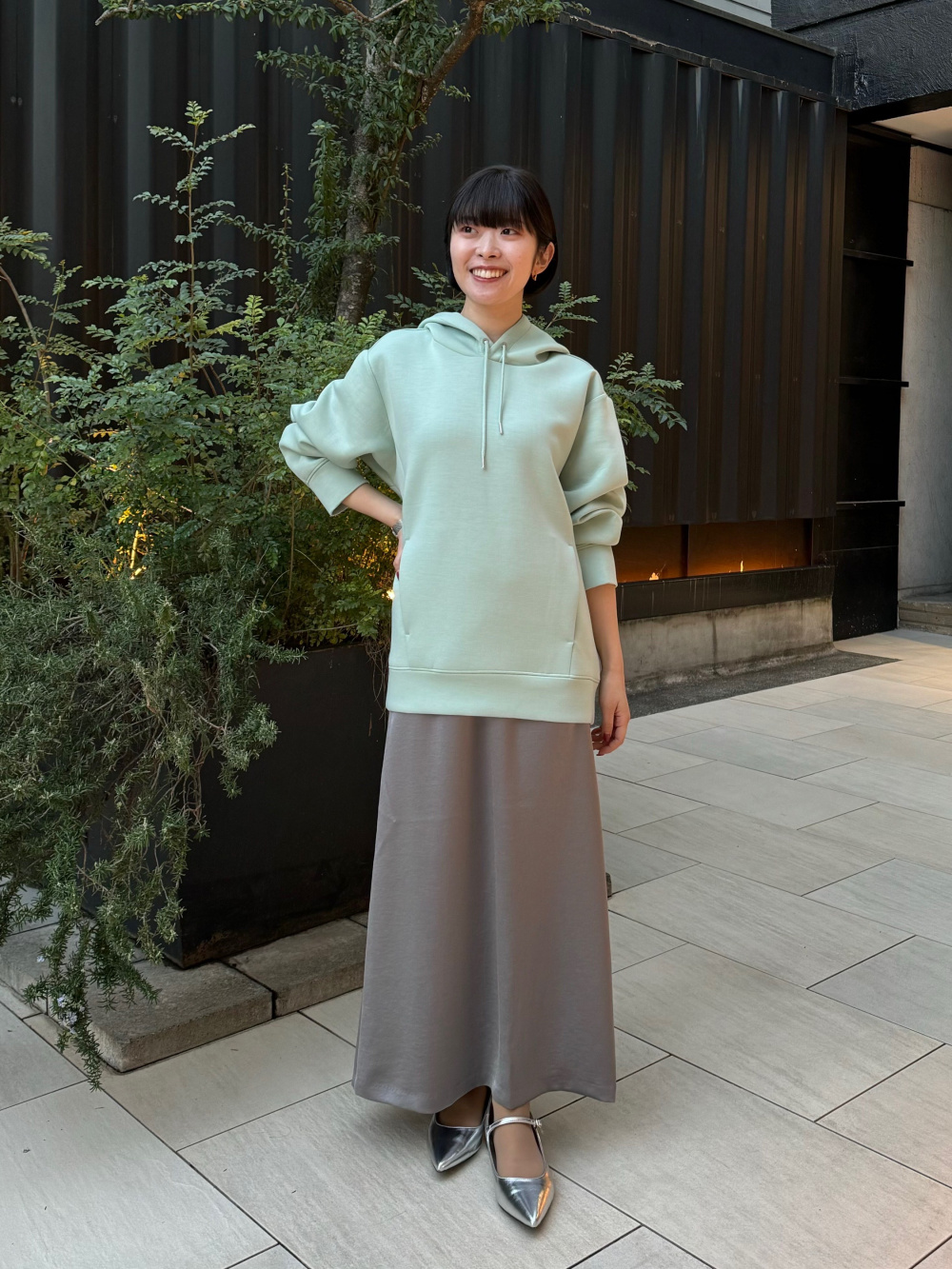 ウォッシャブルニットポロシャツ、シアードットプリーツスカート ウォッシャブルニットポロシャツ、シアードットプリーツスカート