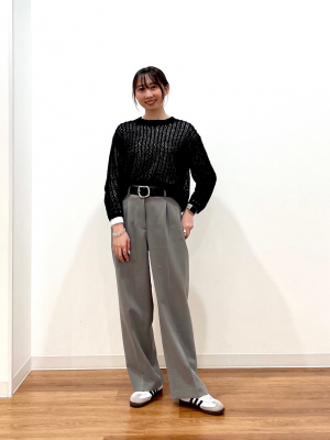 PLST(プラステ)公式 | PLUS STYLEワイドパンツ（テックツイル）