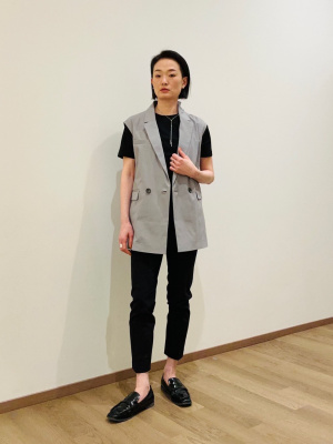 PLST(プラステ)公式 | リネンブレンドテーラードジレ