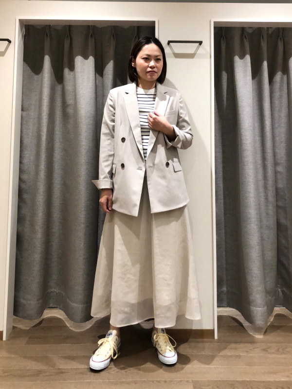 2024年モデル ワイドパンツ（リネンブレンド）、リネンブレンドダブル