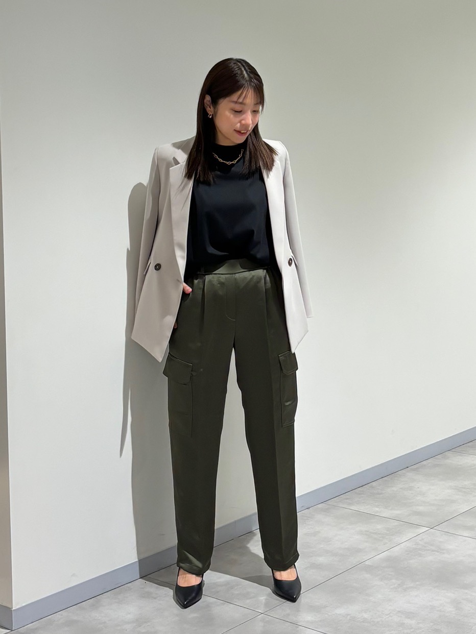 フェイクファーベスト 123402001、PLUS STYLEスティックパンツ 