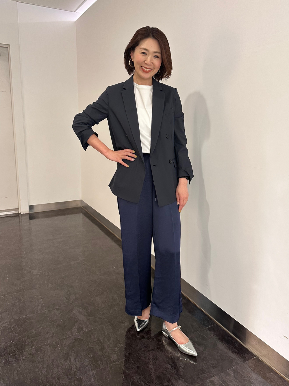 プラステ　メリージェーン　2wayパンプス メリージェーン2WAYパンプス、サテンイージーワイドパンツ」の