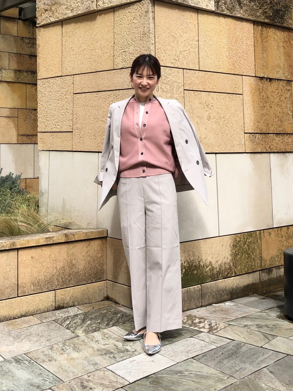 PLST リネンブレンド ダブルジャケット スティックパンツ　セットアップ PLST(プラステ)公式 | リネンブレンドダブルジャケット