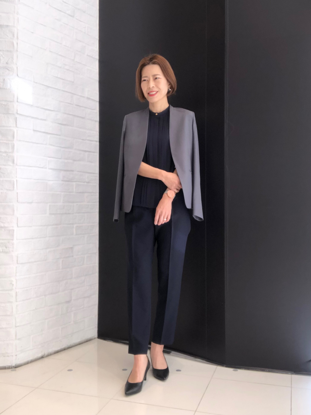 プラステ　プレミアムオックス　ジャケット　パンツ　セットアップ プラステプレミアムオックスジャケットテーパードパンツセットアップ