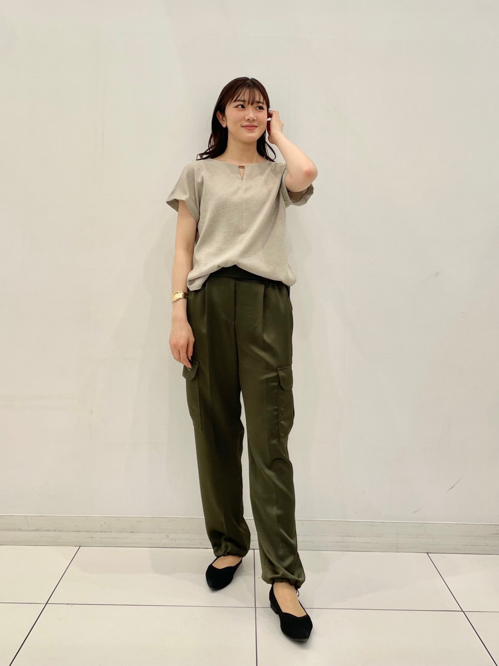未使用✳︎プラステ　サテンパラシュートカーゴパンツ PLST(プラステ)公式 | サテンパラシュートカーゴパンツ