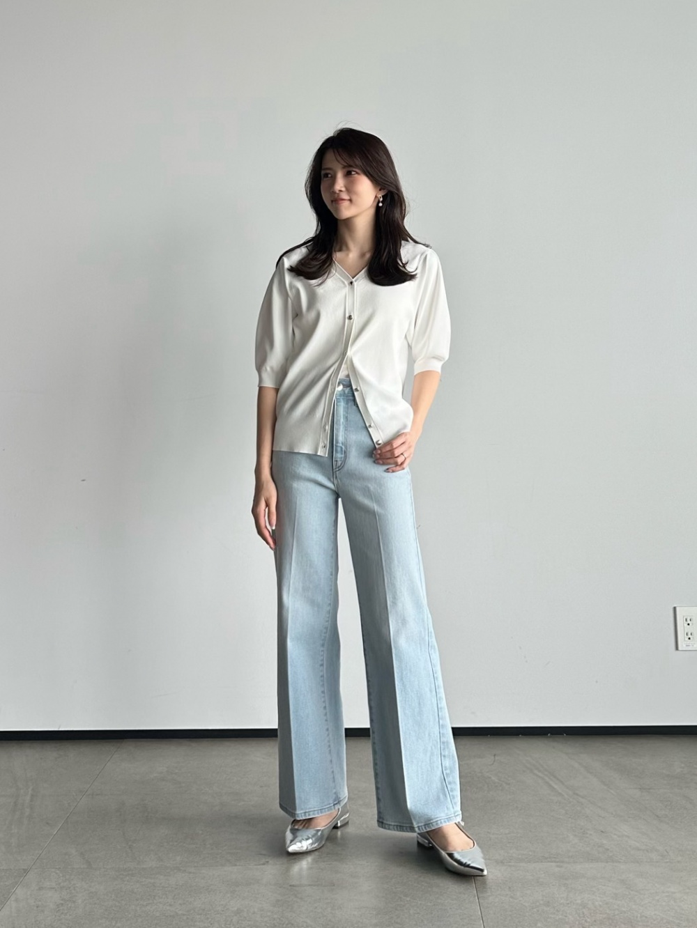 PLUS STYLEスティックジーンズ 124106003 124106023、ツイストチェーン 