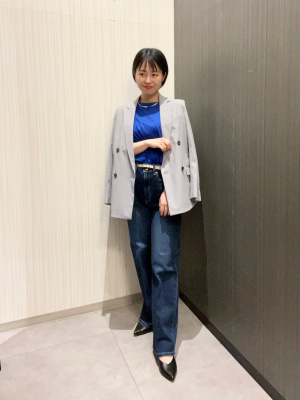 【ひまわりん】　プラステ　リネンブレンドジャケット　ホワイトブラウス2点 ひまわりん】 プラステ リネンブレンドジャケット ホワイトブラウス2点