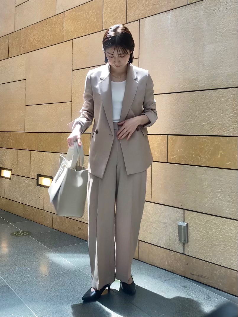 PLST ベージュ プレミアムオックスセットアップ Mサイズ