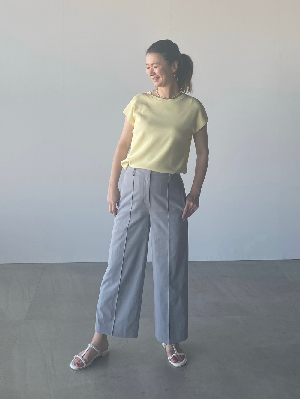 【美品】 ワッシャーツイルAラインベルテッドジレ　スカート　S　セットアップ PLST(プラステ)公式 | ワッシャーツイルAラインベルテッドジレ