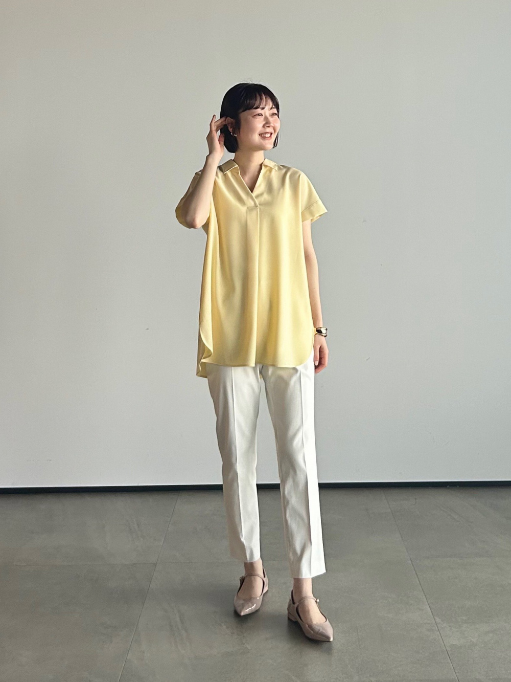 リネンブレンドダブルジャケット、クールタッチコットンボックスT