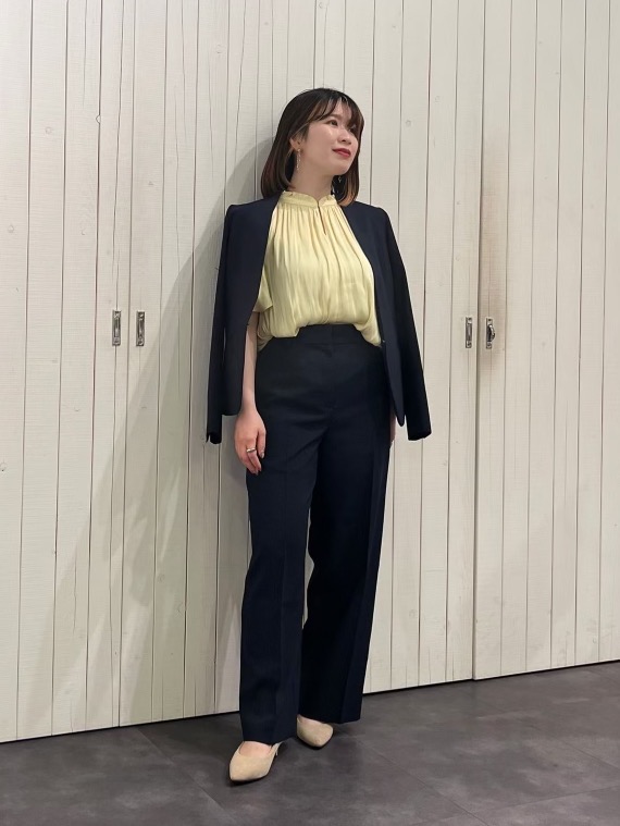 plst プレミアムオックス カラーレスジャケット ストレートパンツ　セット PLST(プラステ)公式 | 2024年モデル プレミアムオックスカラー