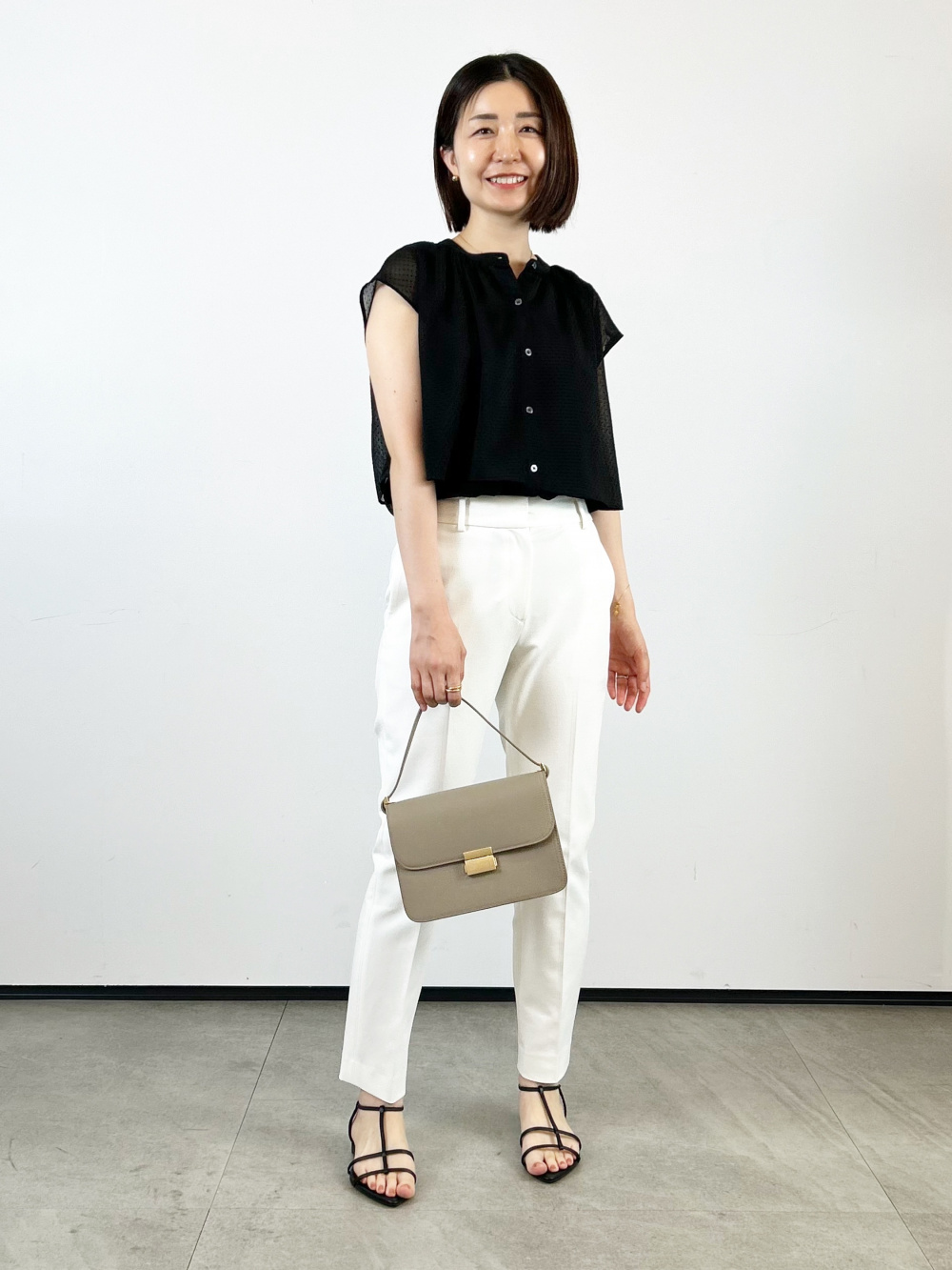 スティックパンツ（コットンブレンド）、ホールガーメント®ペプラム 