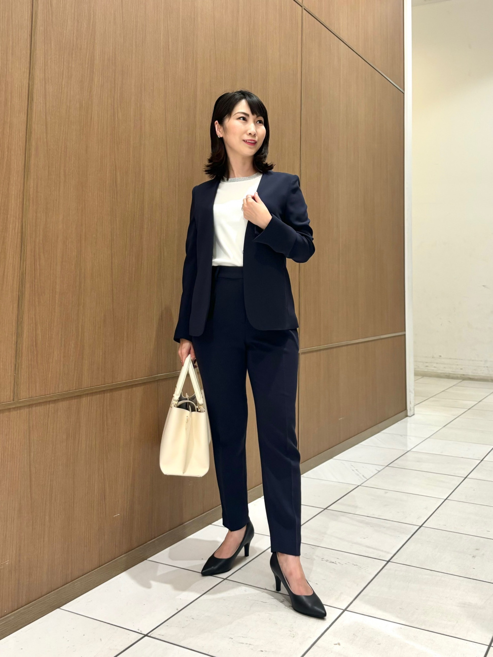 2024年モデル トリアセブレンドテーパードパンツ、トリアセ