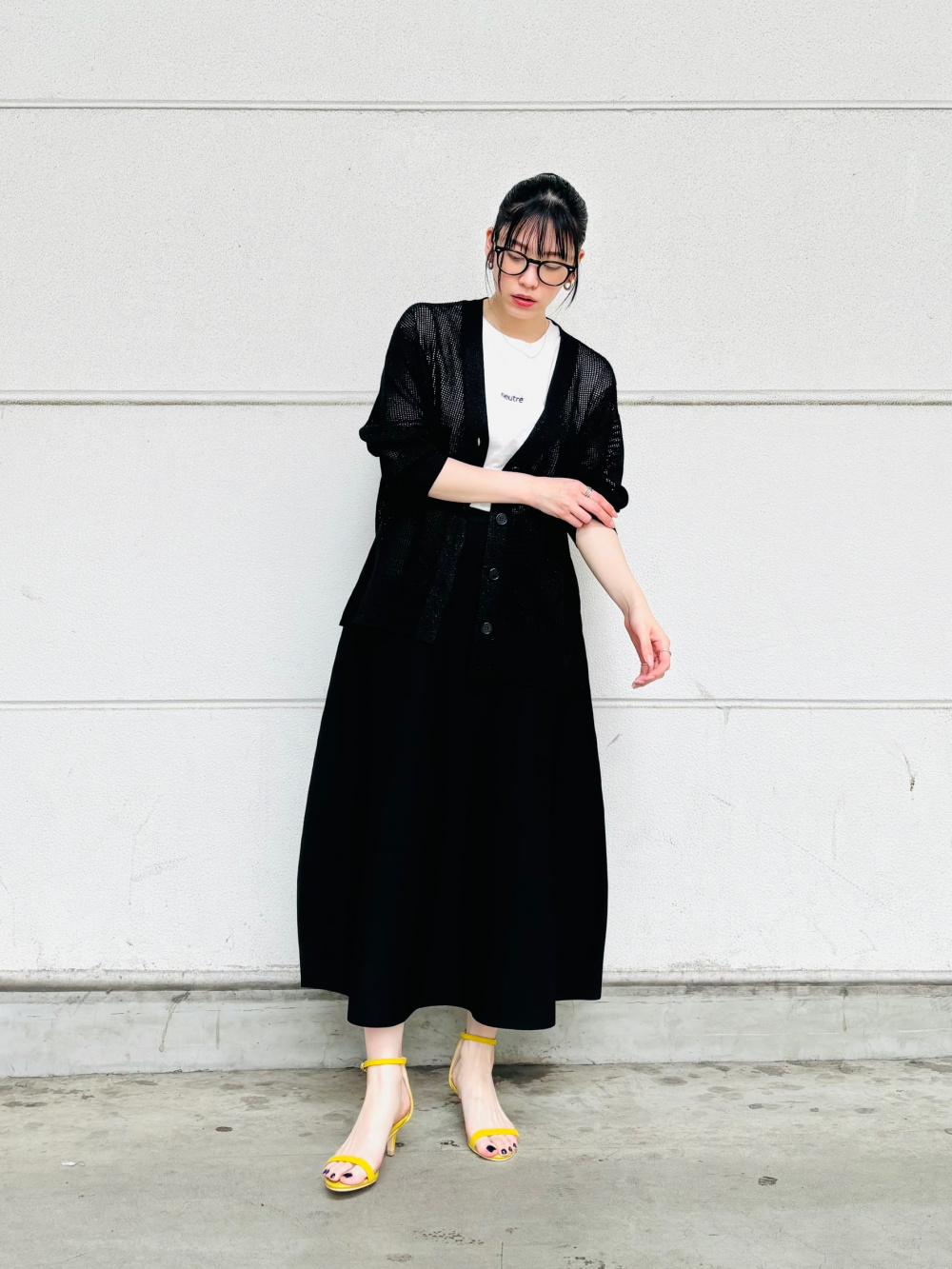 2WAYライトストレッチダブルジャケット、コットンリブクルーネック