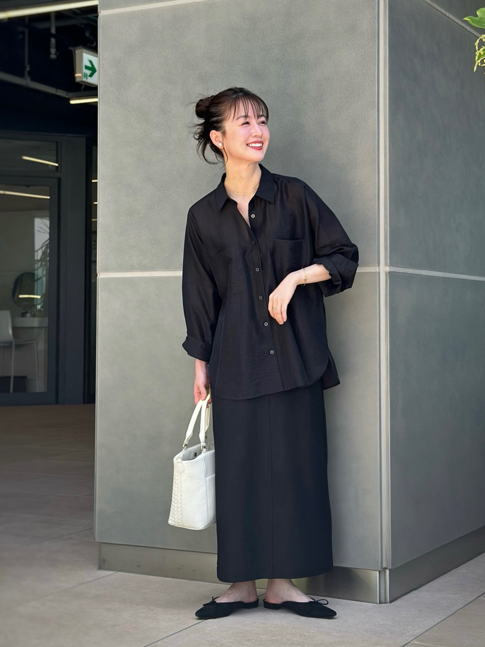 シアードルマンボリュームシャツ、バックオープンカップ付タンク