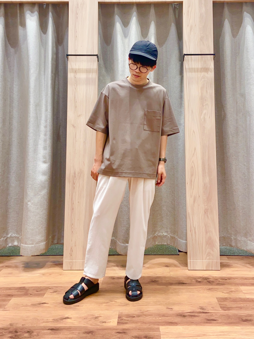 プレシャスドライワンタックテーパードパンツ、プレシャスドライ