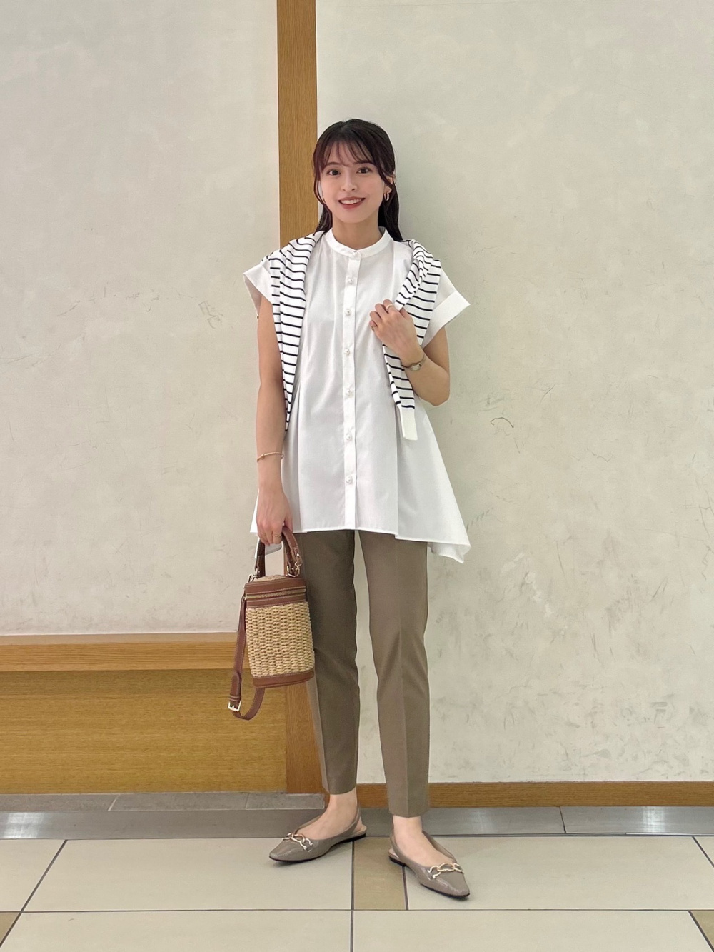 PLST(プラステ)公式 | PLUS STYLEスティックパンツ（コットンブレンド）