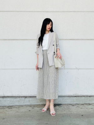 プラステ　アセテートコットンワイドカラーコート プラステ アセテートコットンワイドカラーコート PLST(プラステ