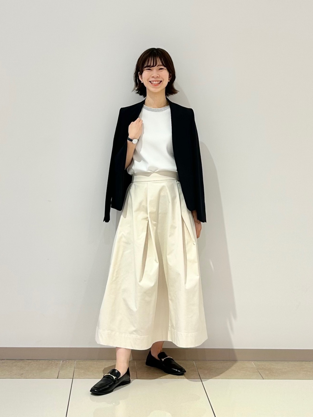 plst プレミアムオックス カラーレスジャケット ストレートパンツ　セット PLST(プラステ)公式 | プレミアムオックスカラーレスジャケット