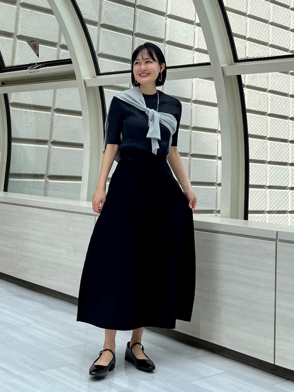 ホールガーメント®サーキュラーニットスカート、ホール