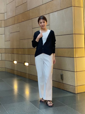 PLST(プラステ)公式 | ラメメッシュVネックカーディガン（長袖）