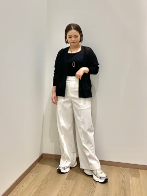 PLST(プラステ)公式 | ラメメッシュVネックカーディガン（長袖）