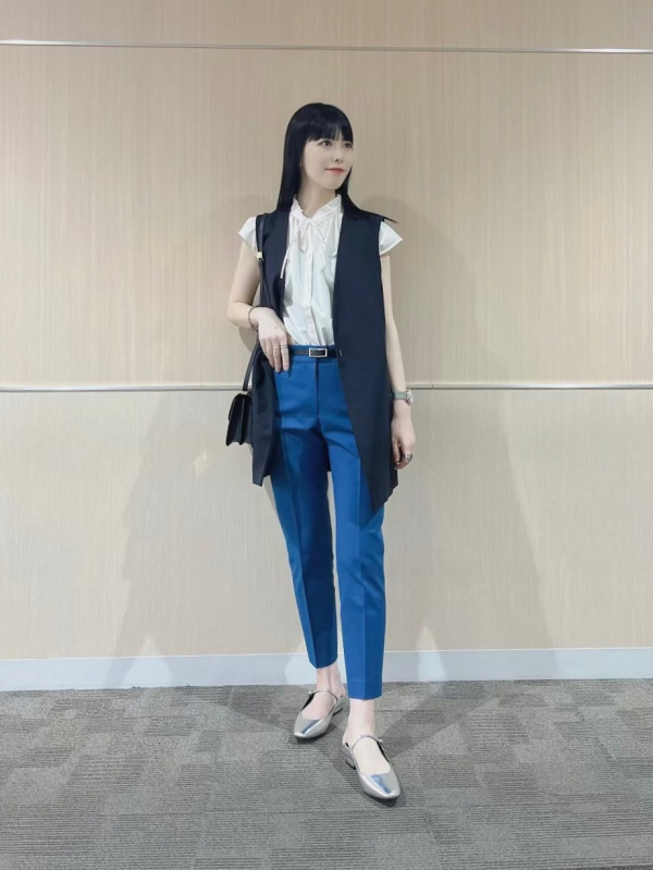 PLST プラステ リネンブレンドダブルジャケット＆ワイドパンツ ネイビーL 2024年モデル ワイドパンツ（リネンブレンド）、リネンブレンドダブル