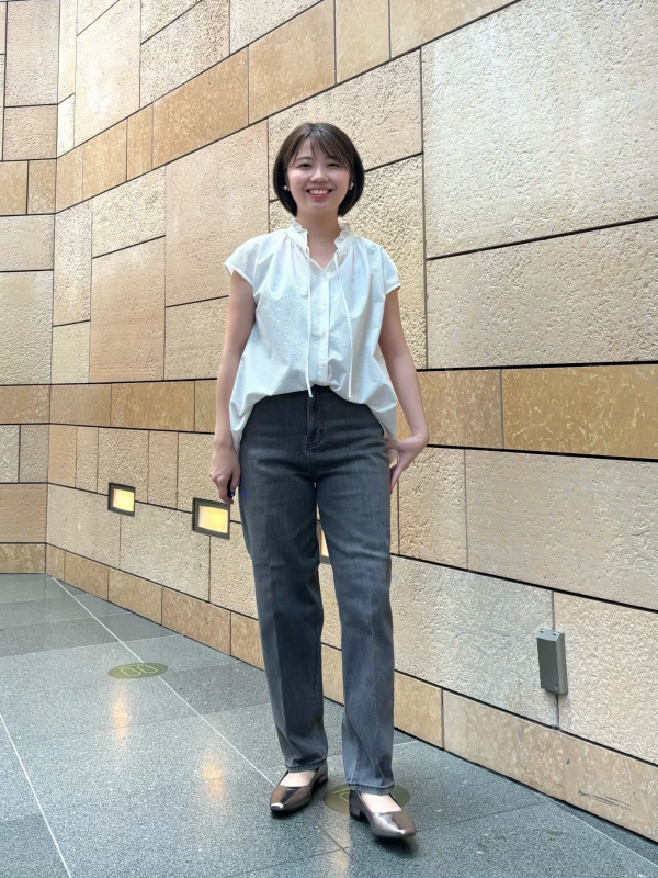 2024年モデル ワイドパンツ（リネンブレンド）、リネンブレンドダブル