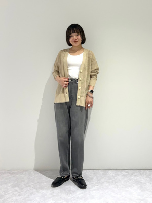 PLST(プラステ)公式 | ラメメッシュVネックカーディガン（長袖）