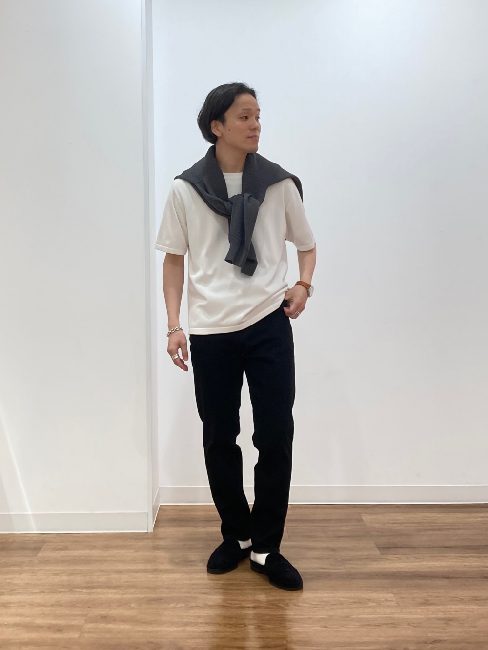 ウォッシャブルニットTシャツ、プレシャスドライジャケット」の