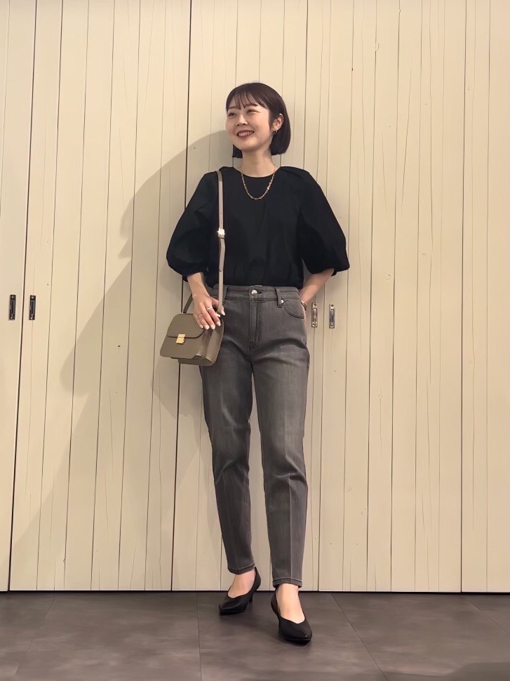 新品　PLST ストレッチナイロンイージーテーパードパンツ Mサイズ PLST(プラステ)公式 | ジャカードドローストリングイージー