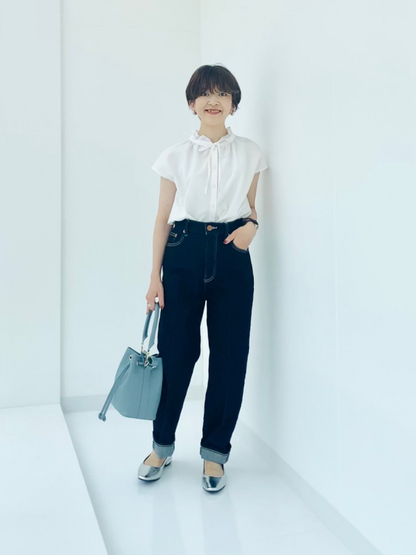 2024年モデル ワイドパンツ（リネンブレンド）、リネンブレンドダブル
